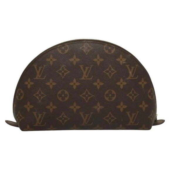 LOUIS VUITTON Monogram Trousse Demi Ronde Cosmetic Pouch M47520 LV Auth bs26999 - Picture 3 of 15